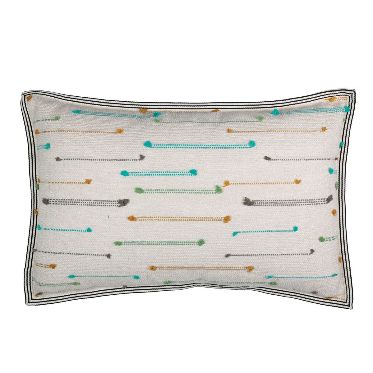 Casamance Yei cushion cover — Turquoise Vert
