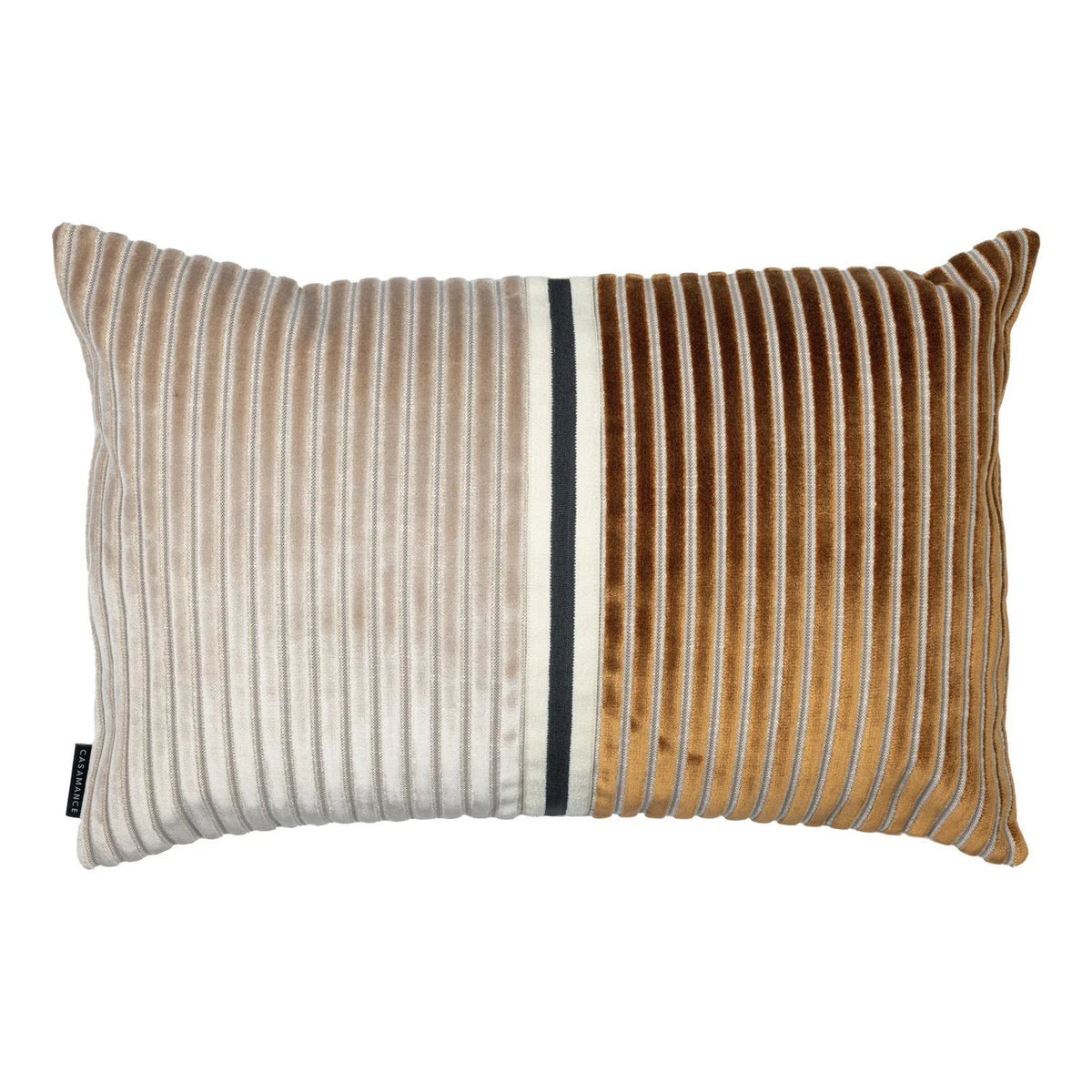 Casamance Zebu cushion cover — Marron Glace Camel