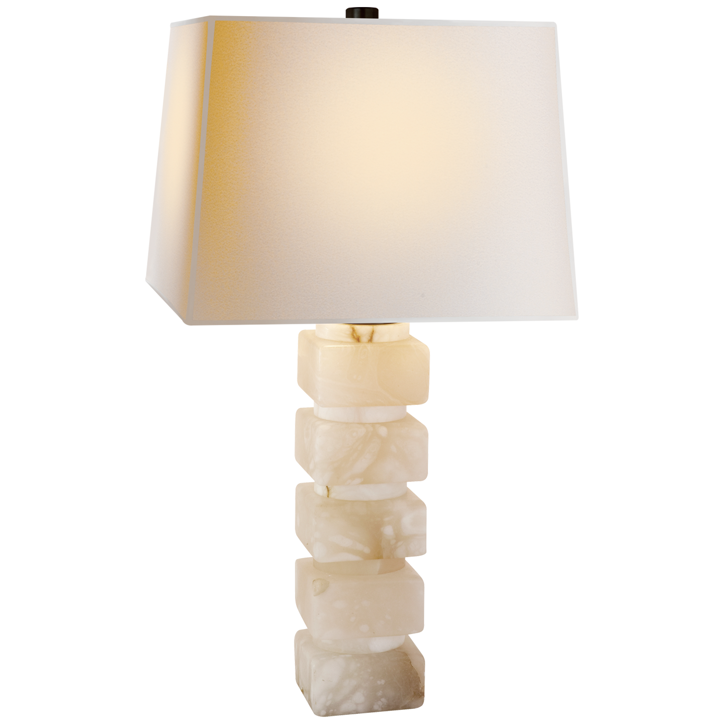Visual Comfort | Chapman & Myers | Square Chunky Stacked Table Lamp