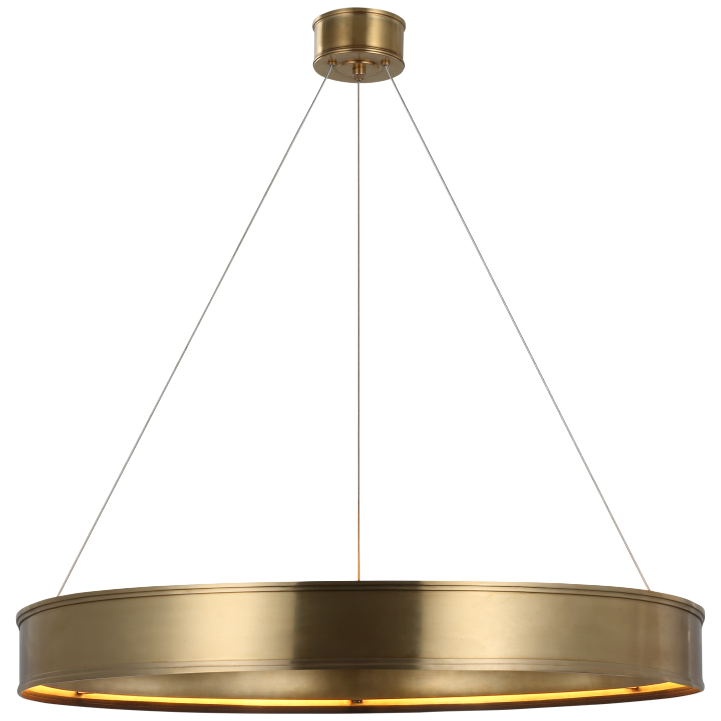 Connery 40 inch Ring Chandelier in Antique-Burnished Brass