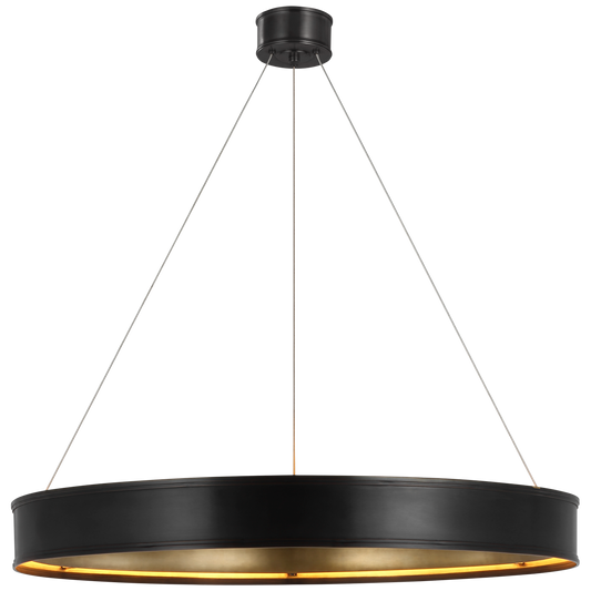 Connery 40 inch Ring Chandelier in Bronze