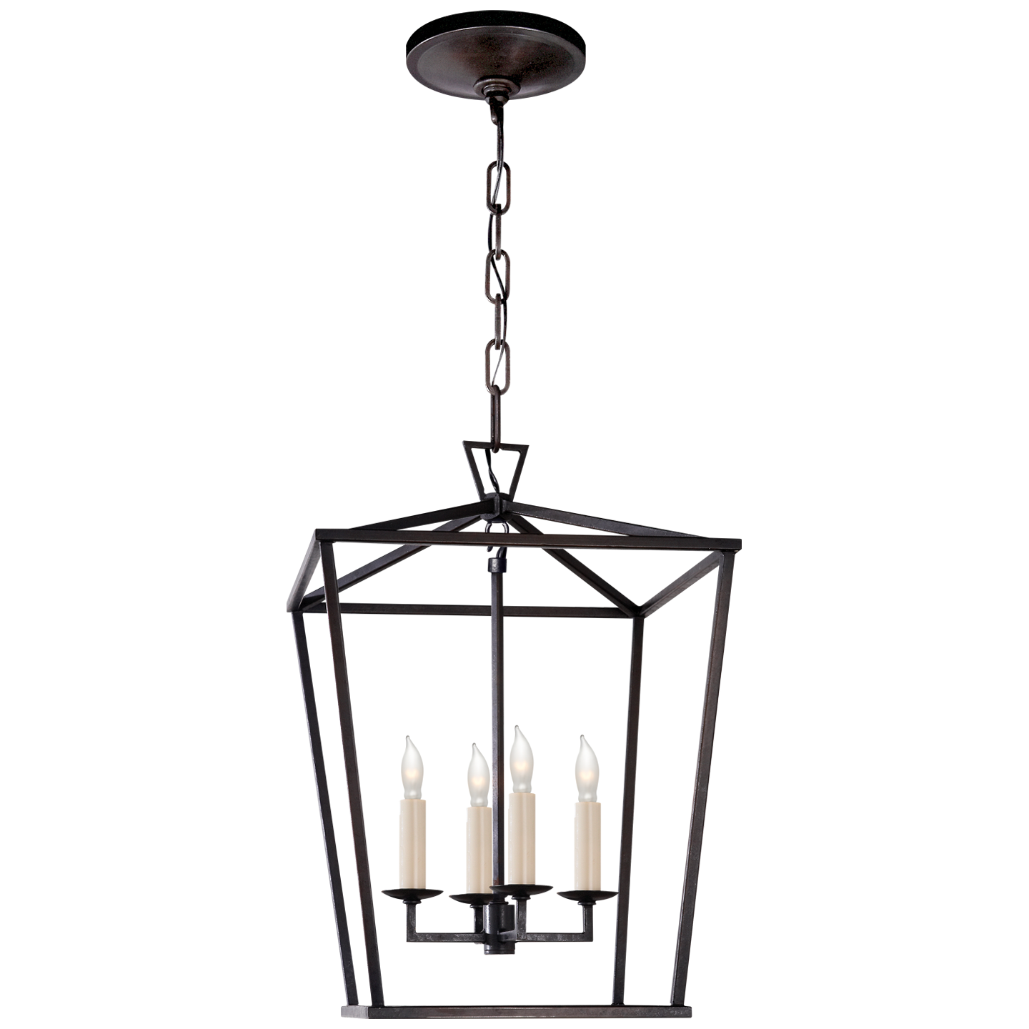 Darlana Small Lantern in Aged Iron