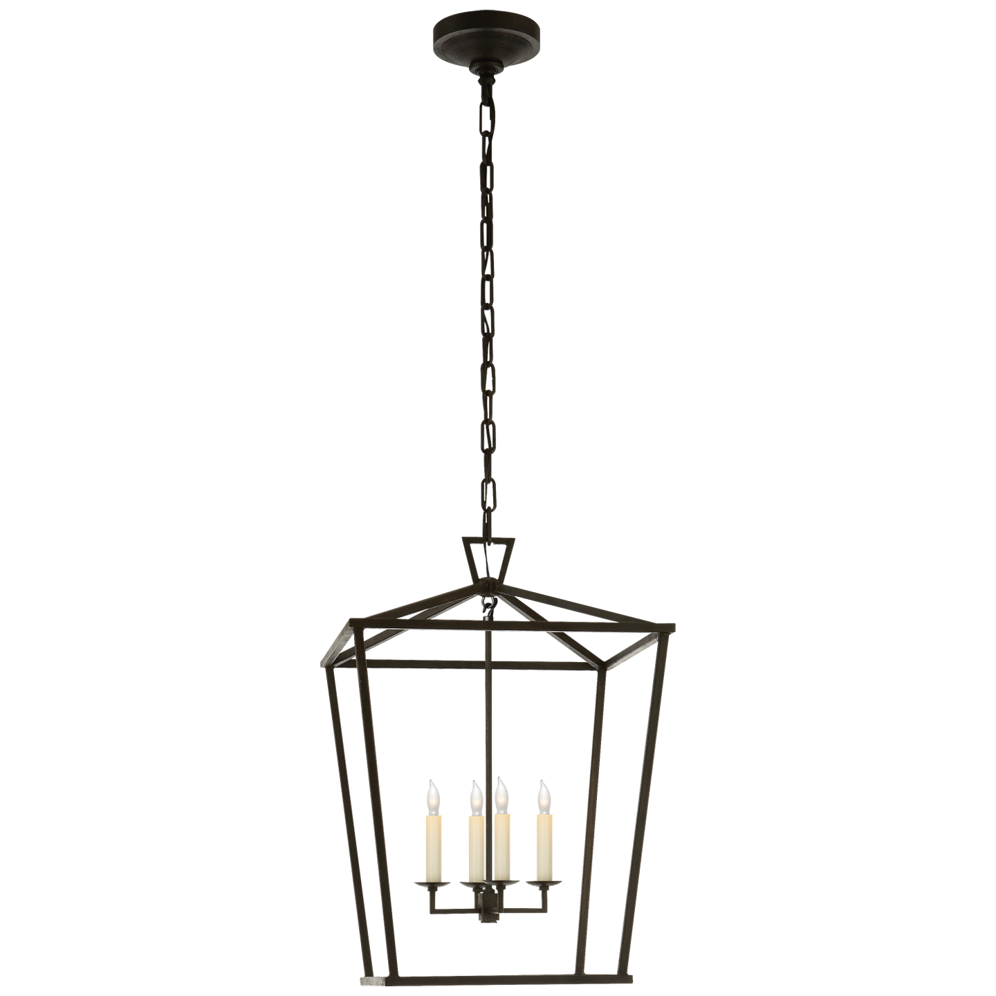 Darlana Medium Lantern in Aged Iron