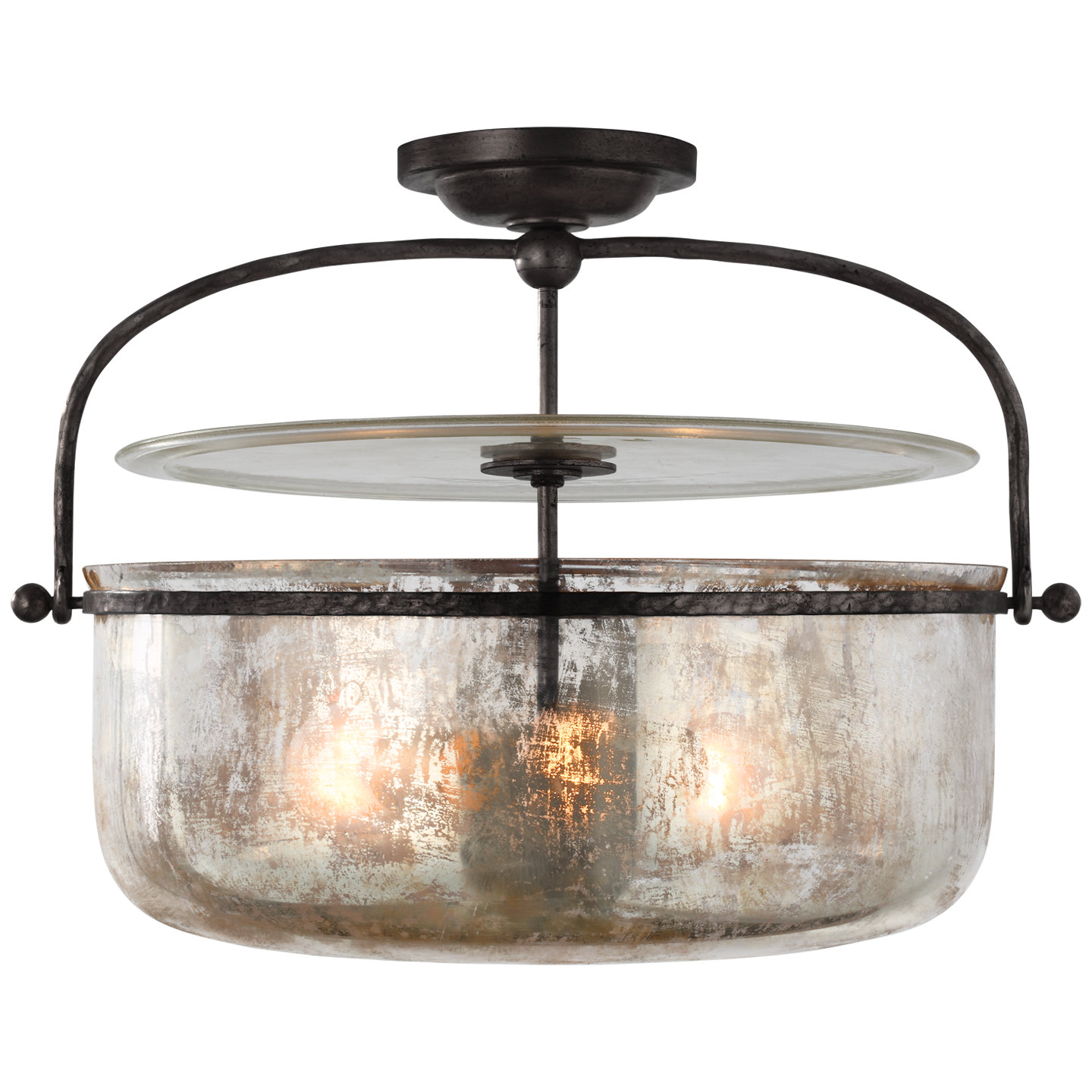 Visual Comfort | Chapman & Myers | Lorford Medium Semi-Flush Lantern
