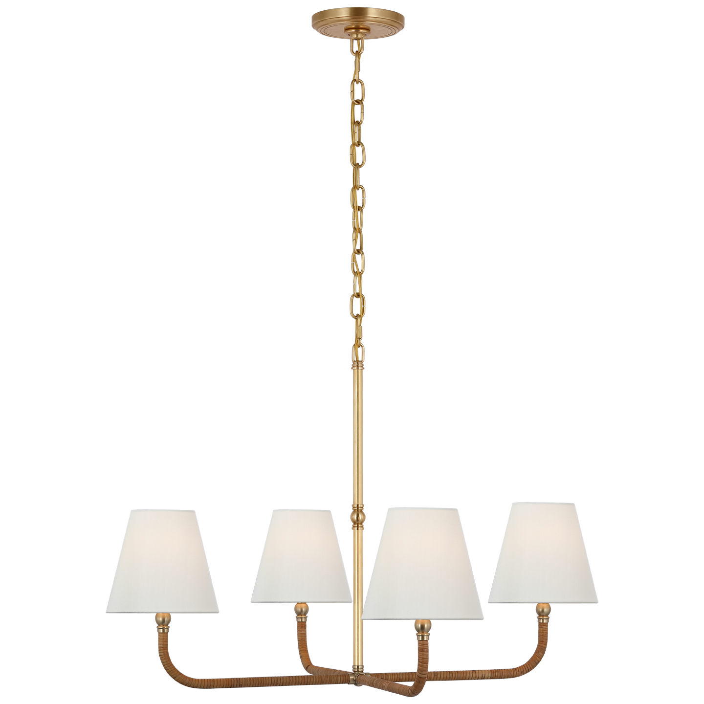Visual Comfort | Chapman & Myers | Basden Medium Single Tier Chandelier