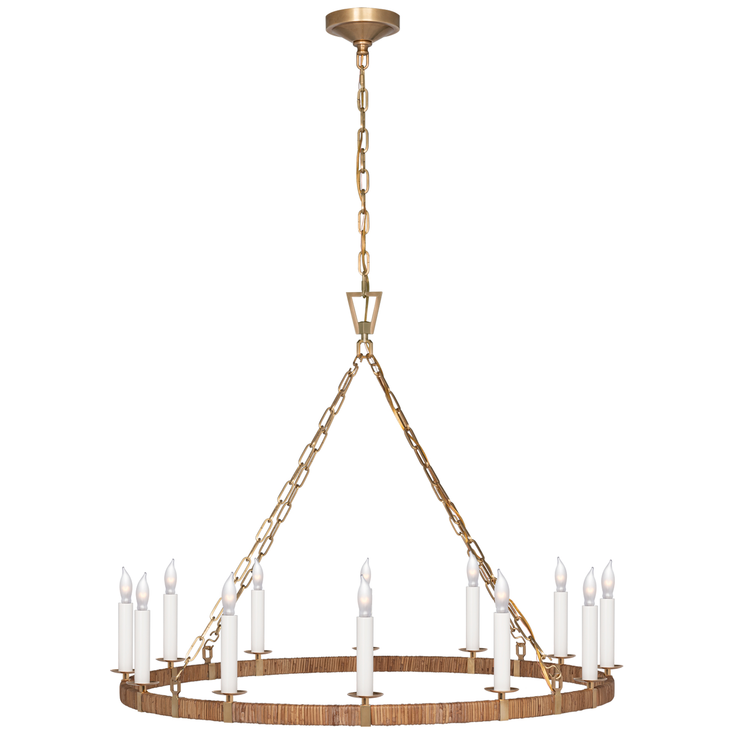 Darlana Large Wrapped Ring Chandelier - lifestyle