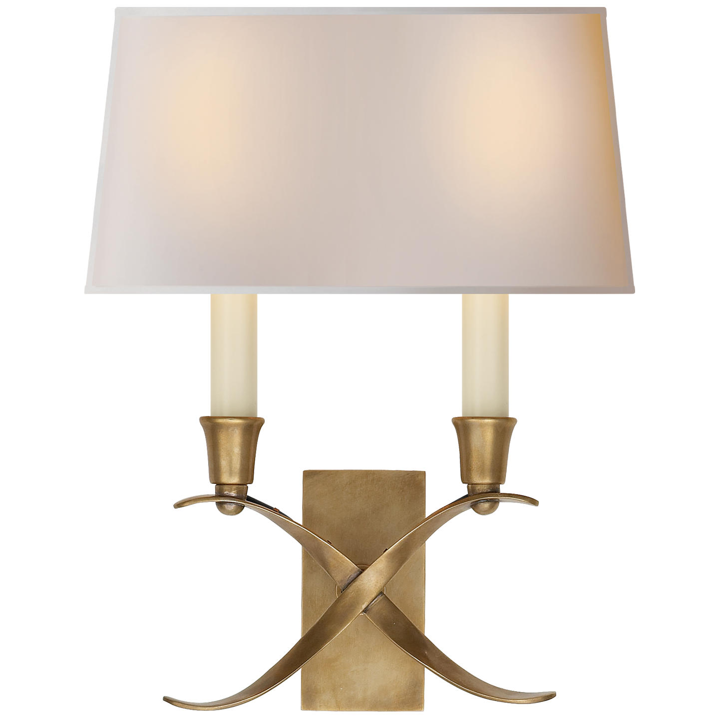 Visual Comfort | Chapman & Myers | Cross Bouillotte Small Sconce