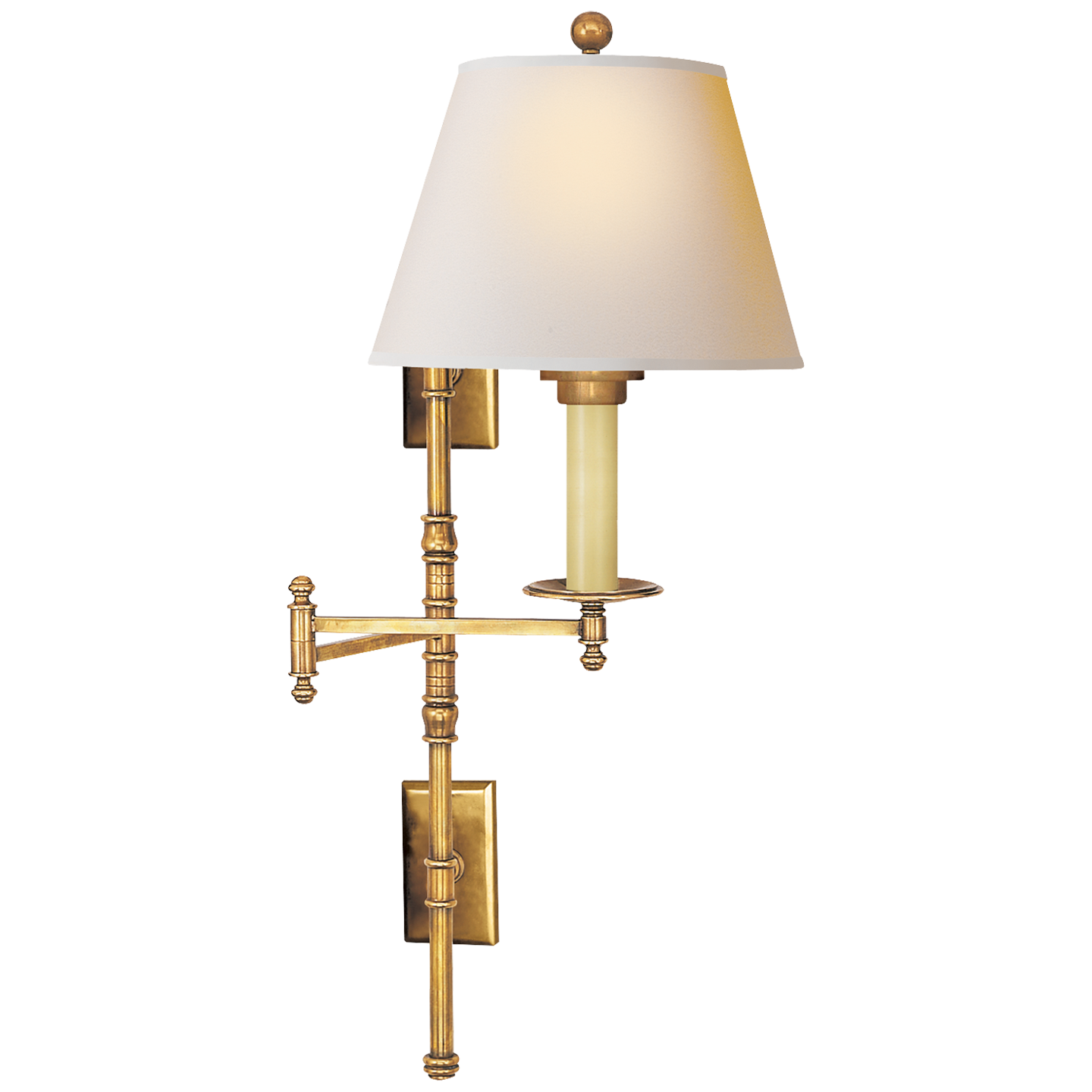 Visual Comfort | Chapman & Myers | Dorchester Double Backplate Swimg Arm