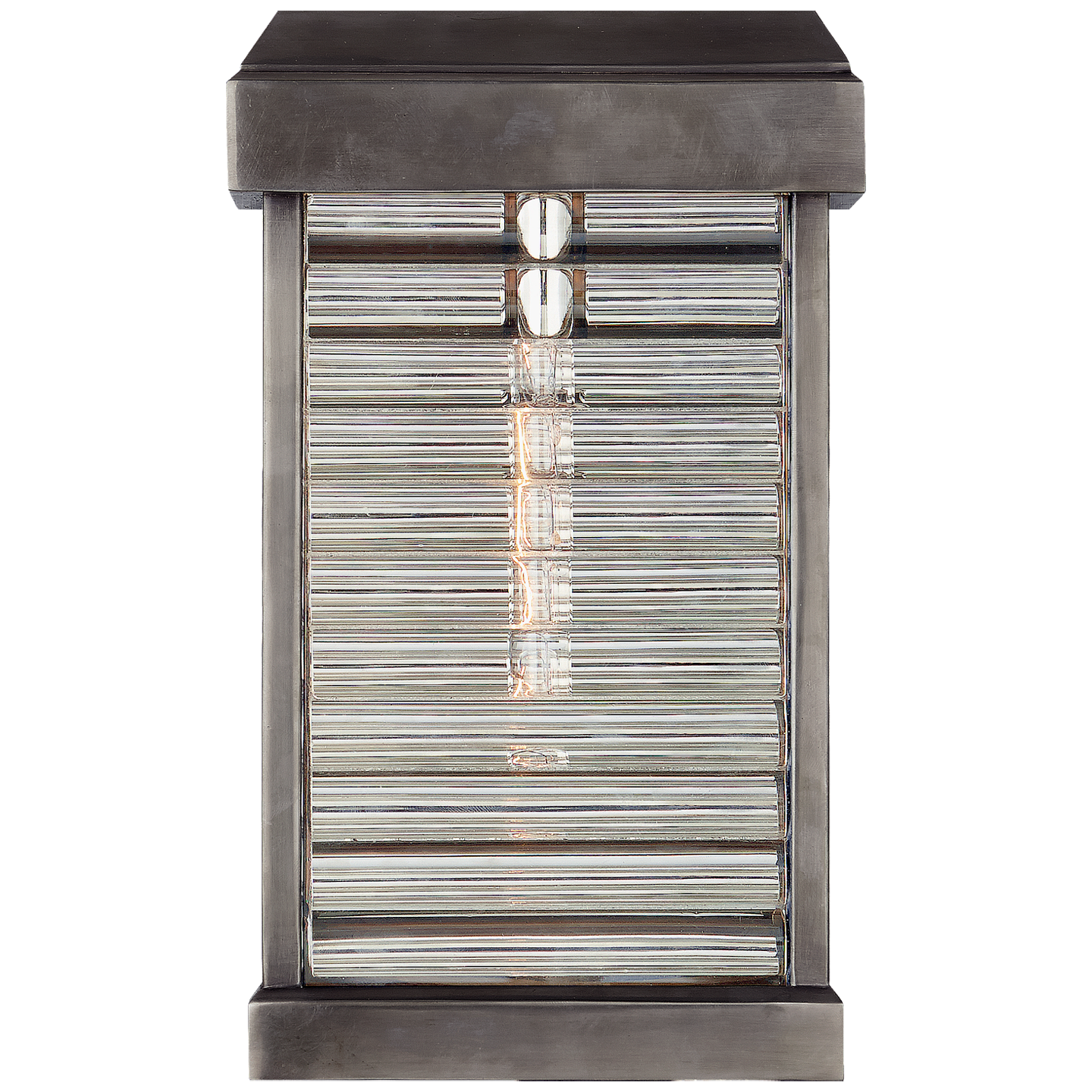Visual Comfort | Chapman & Myers | Dunmore Small Curved Glass Louver Sconce