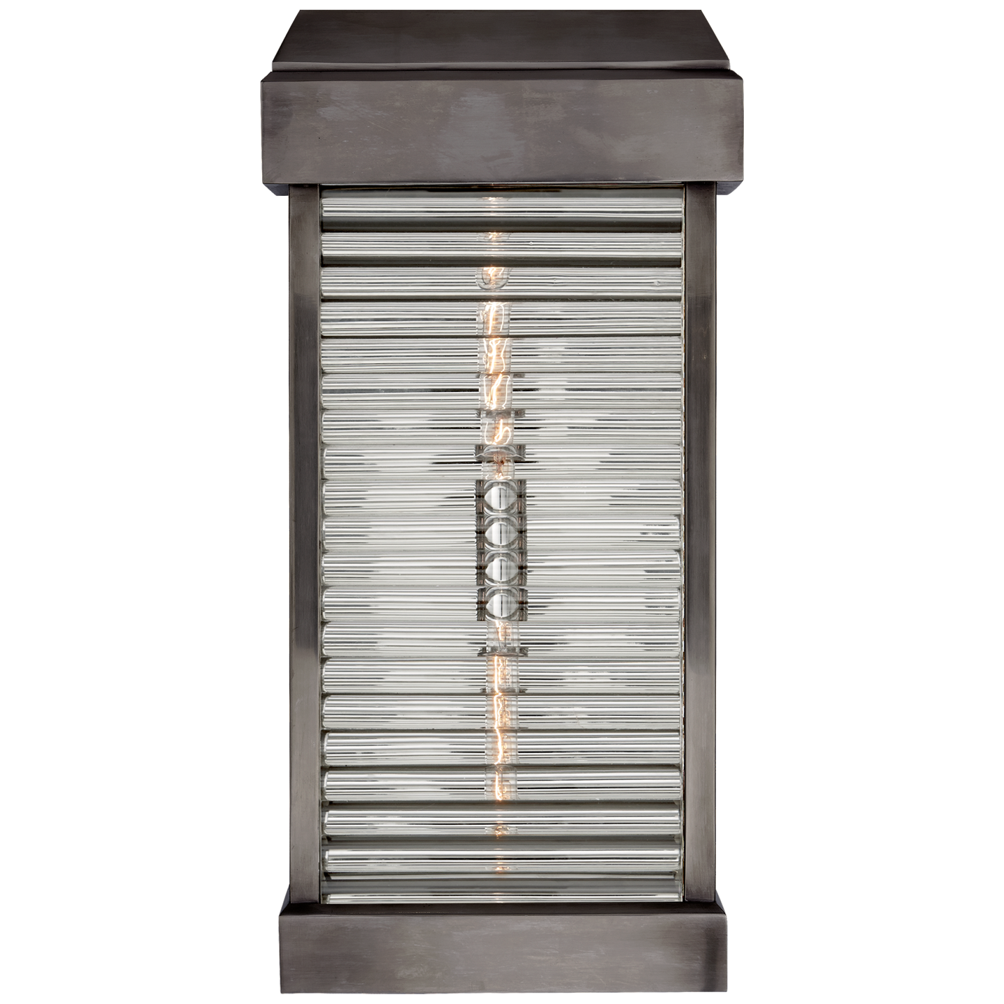 Visual Comfort | Chapman & Myers | Dunmore Large Curved Glass Louver Sconce