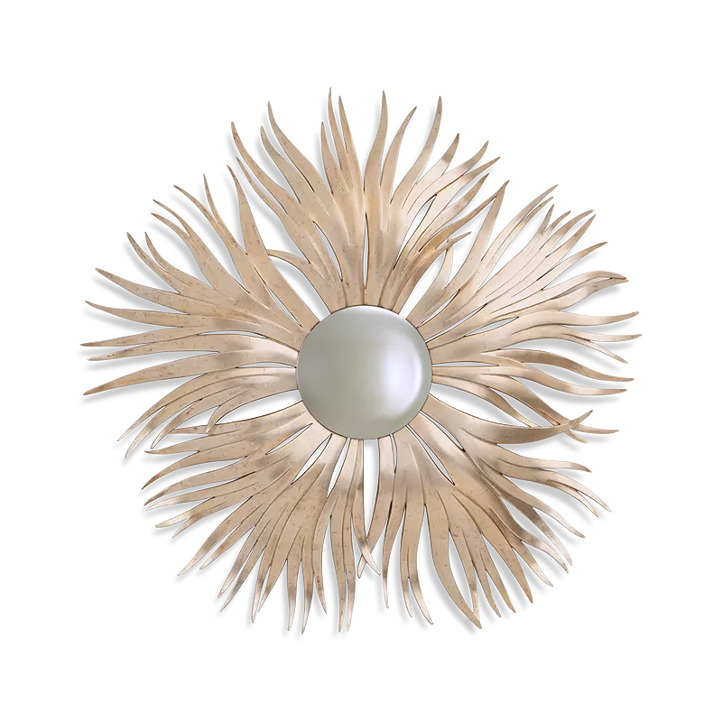 Christopher Guy Fronda mirror in Italian Silver Leaf
