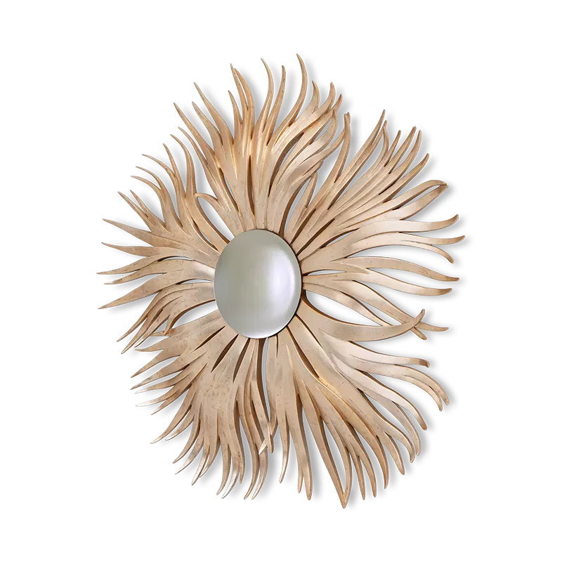 Christopher Guy Fronda mirror in Italian Silver Leaf