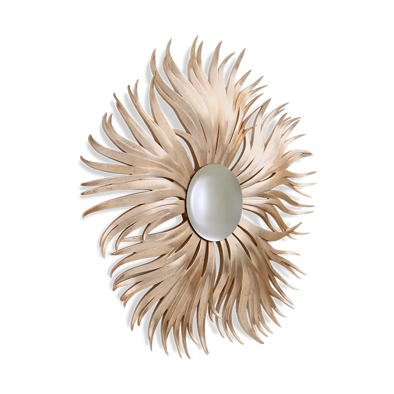 Christopher Guy Fronda mirror in Italian Silver Leaf