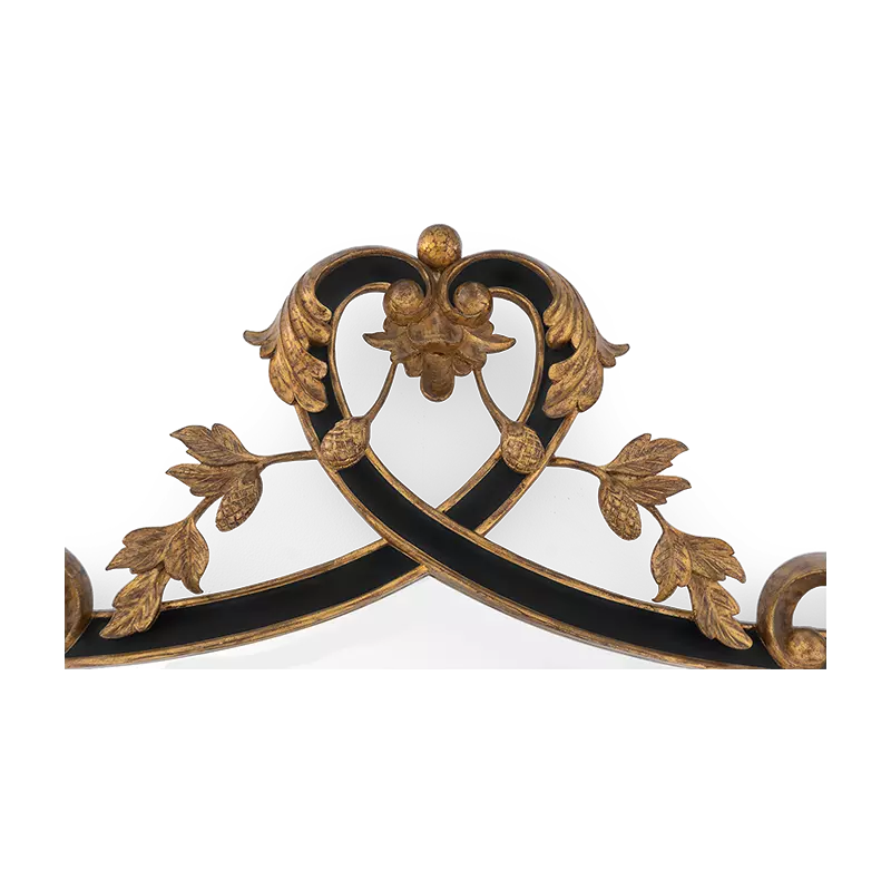 Christopher Guy Madame mirror in Renaissance Gold Leaf: Black Matte
