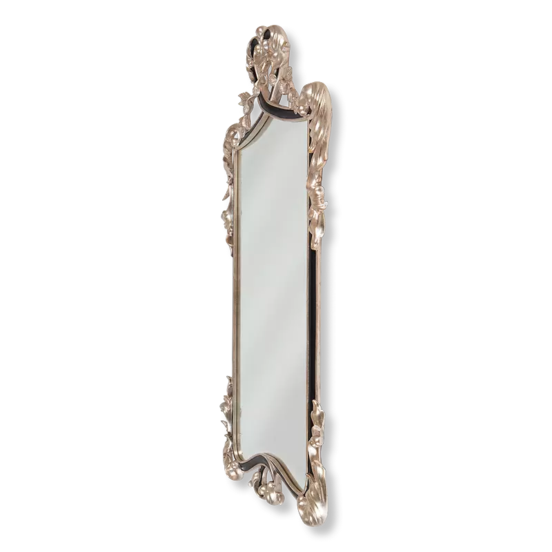 Christopher Guy Madame mirror in Italian Silver: Black Matte