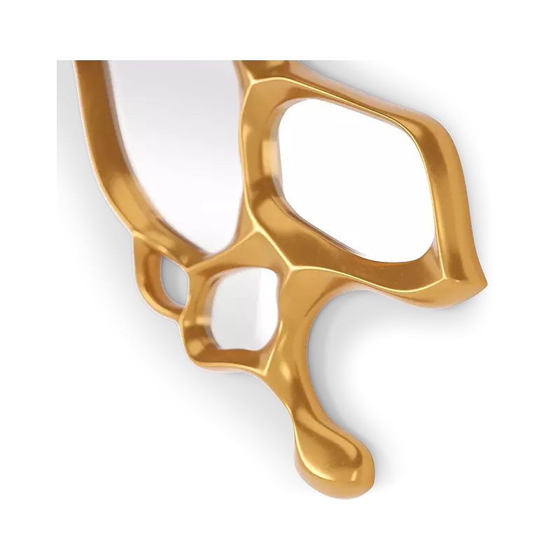 Christopher Guy Morpho mirror in Ombre from Black Lacquer to Gold