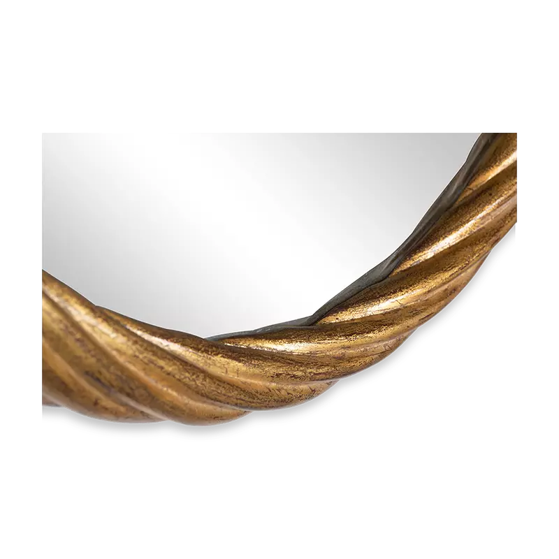 Christopher Guy Ovum mirror in Renaissance Gold