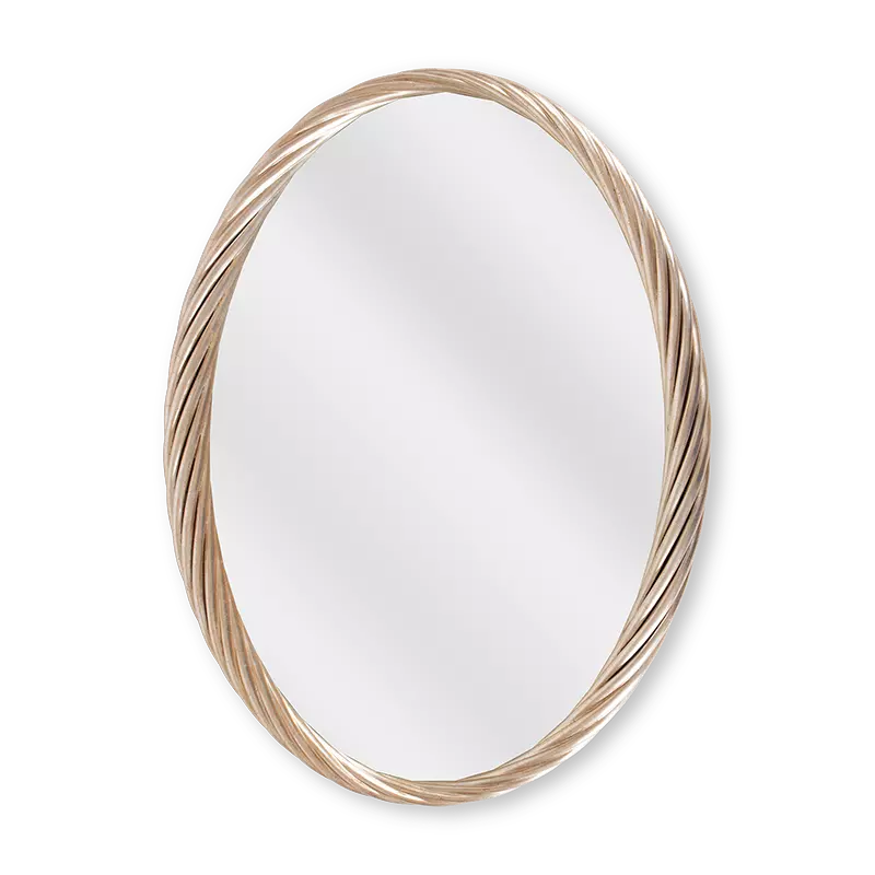 Christopher Guy Ovum mirror in Italian Silver