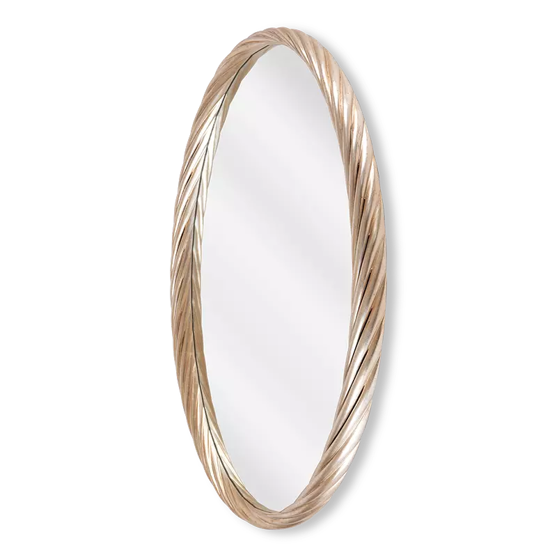 Christopher Guy Ovum mirror in Italian Silver