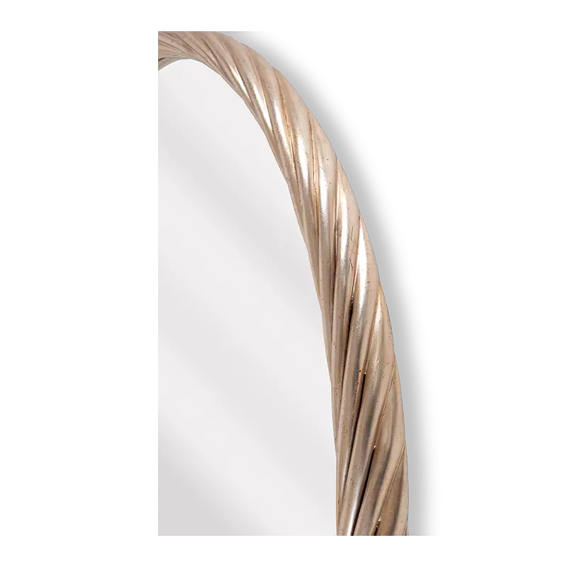Christopher Guy Ovum mirror in Italian Silver