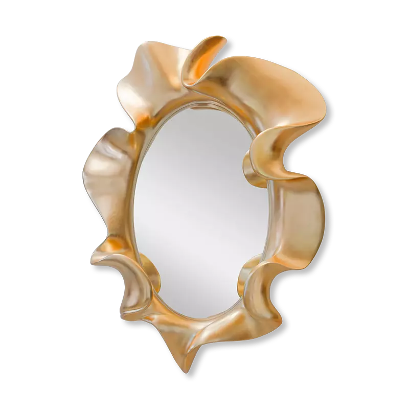 Christopher Guy Patou mirror in 21st Century Gold Leaf