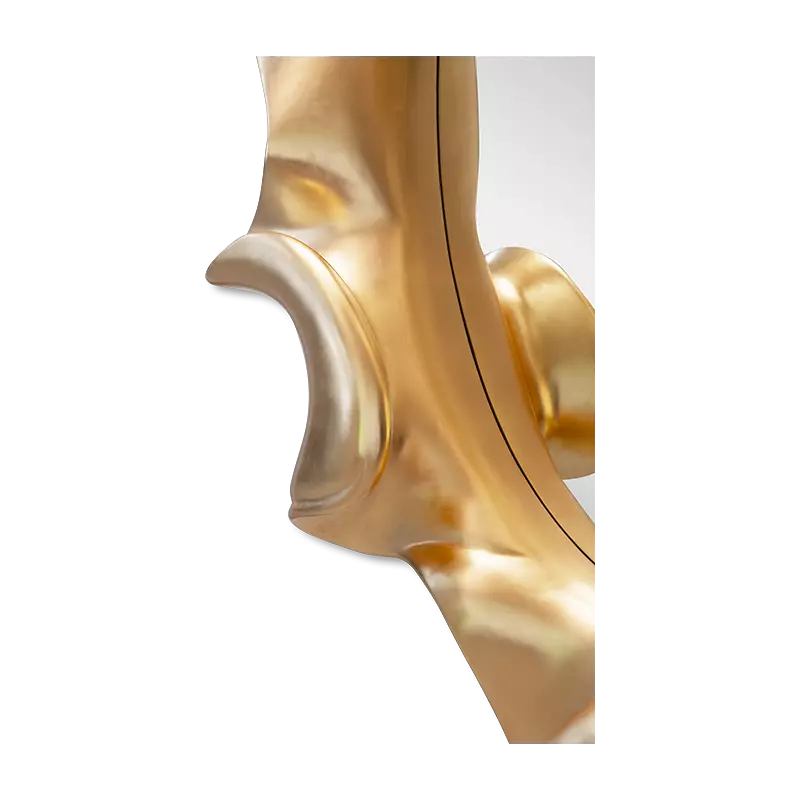 Christopher Guy Patou mirror in 21st Century Gold Leaf