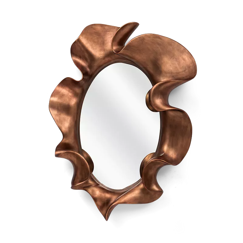 Christopher Guy Patou mirror in Italian Copper