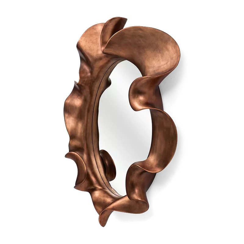 Christopher Guy Patou mirror in Italian Copper