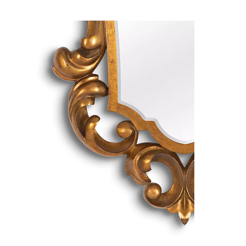 Christopher Guy Rococo mirror in 14th Century Gold Leaf