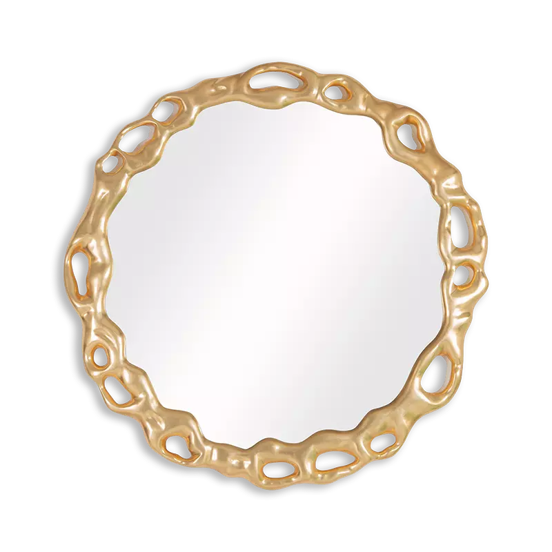 Christopher Guy Trellis mirror in 21st Century Gold Leaf