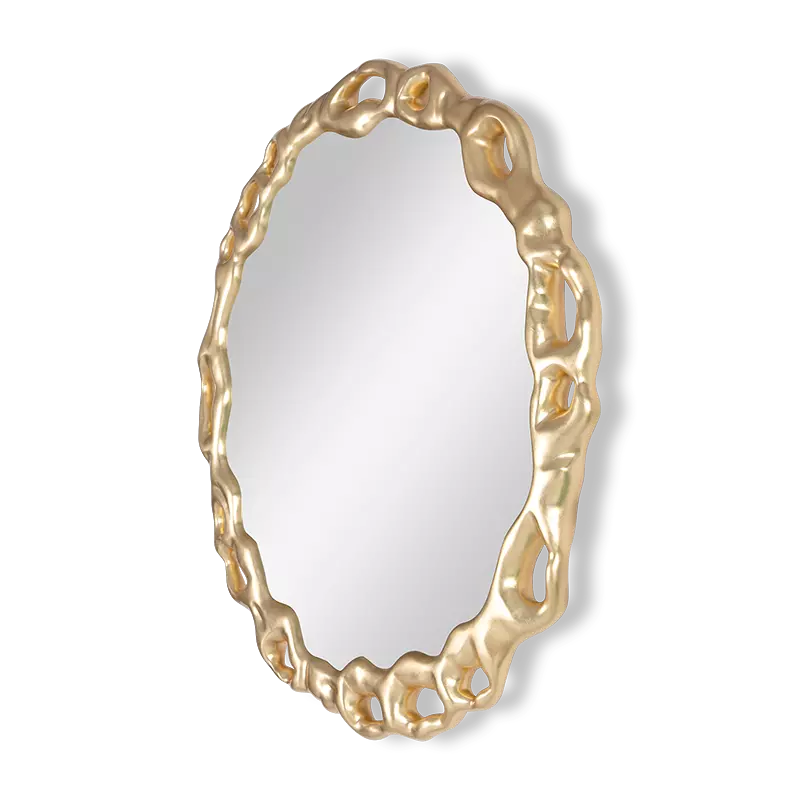 Christopher Guy Trellis mirror in 21st Century Gold Leaf