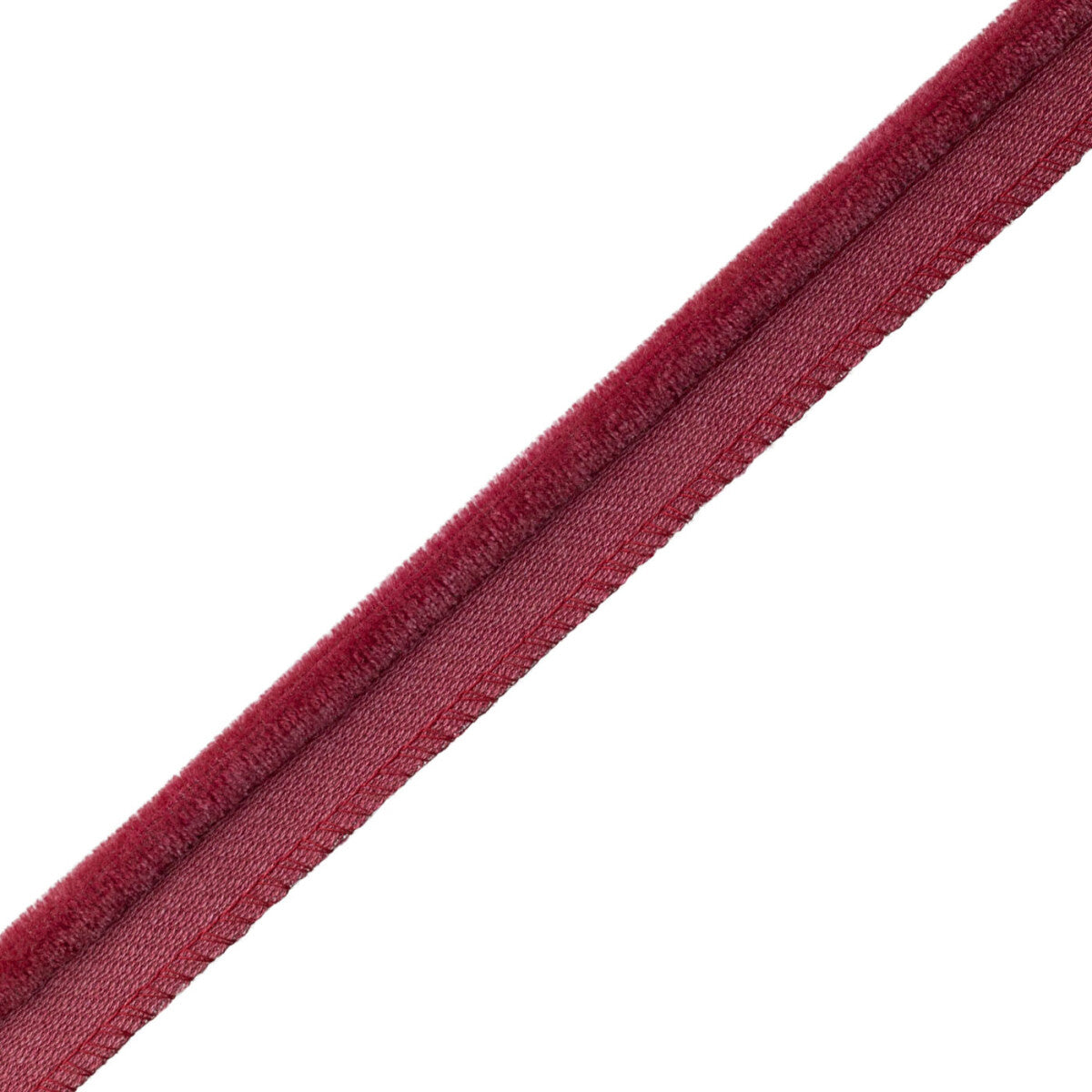 Evienne Silk & Wool Piping — Raspberry