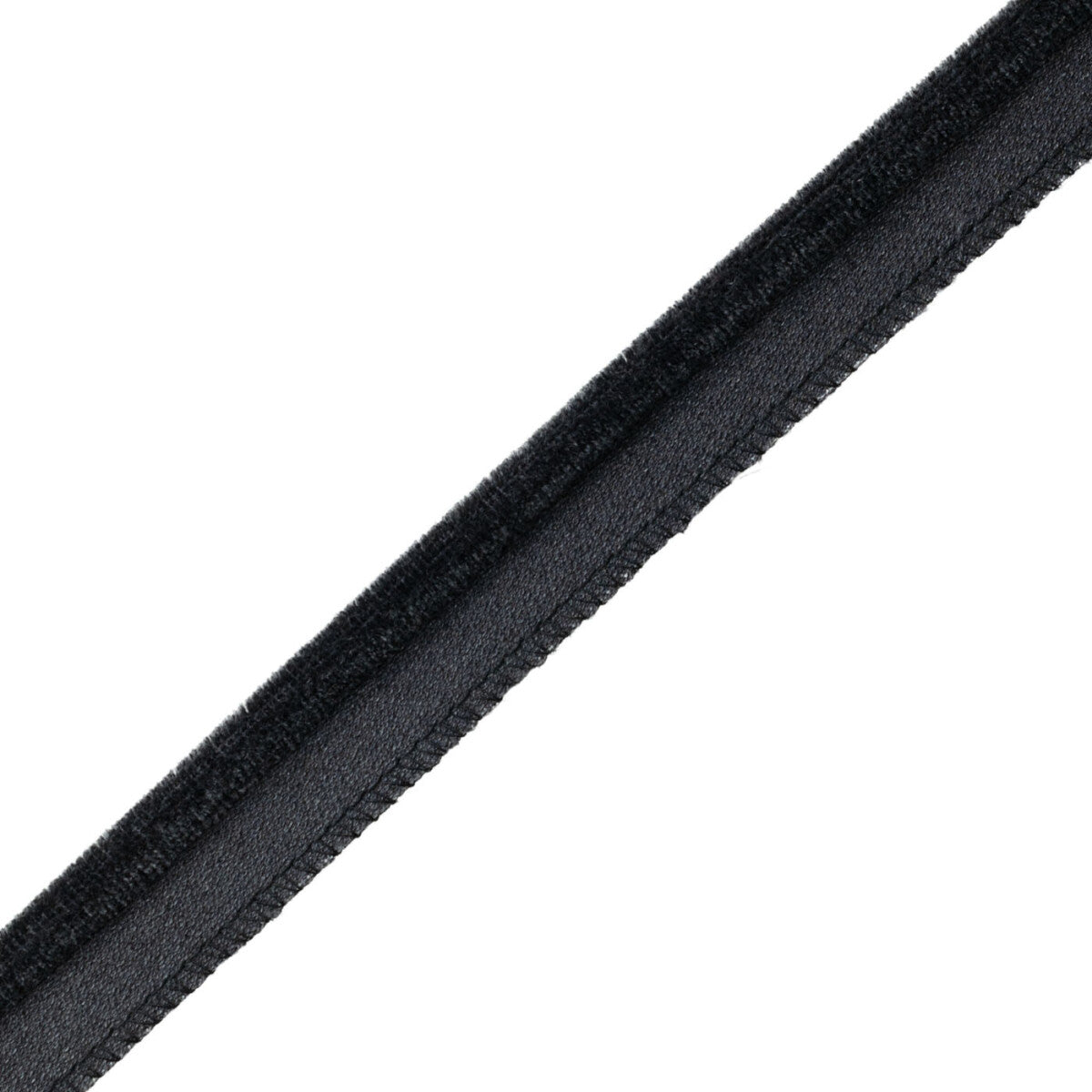 Evienne Silk & Wool Piping — Carbon