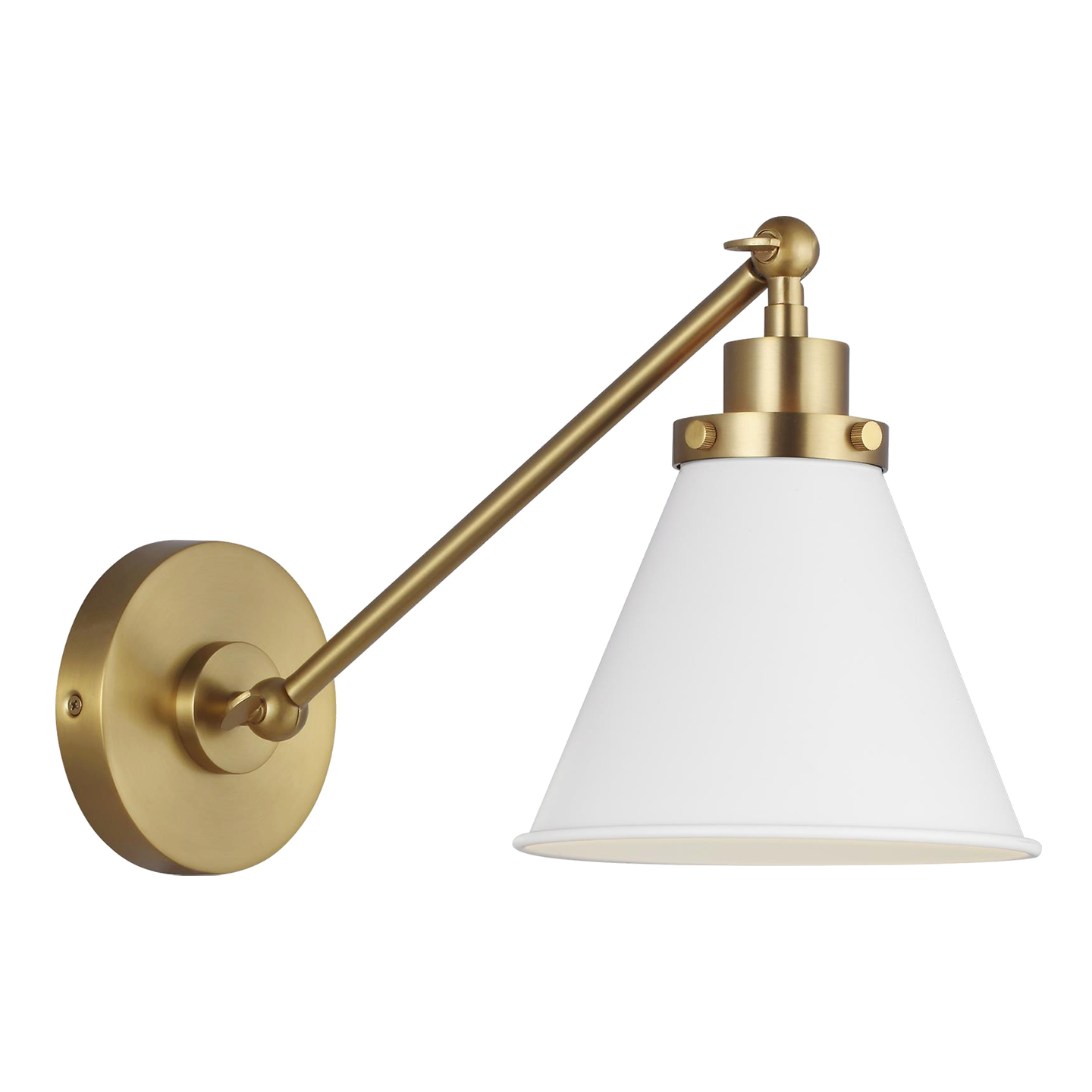 Visual Comfort | Chapman & Myers | Wellfleet Single Arm Cone Task Sconce