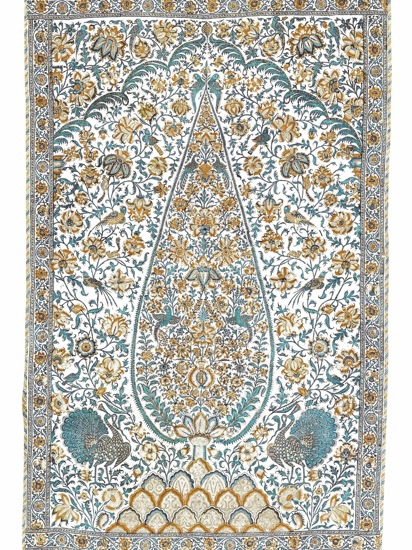Pierre Frey L'Arbre Aux Oiseaux - Miel Et Turquoise
