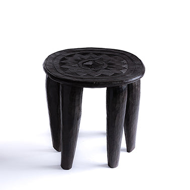 de Le Cuona | African Engraved Table XL No. 17 – Dark Brown
