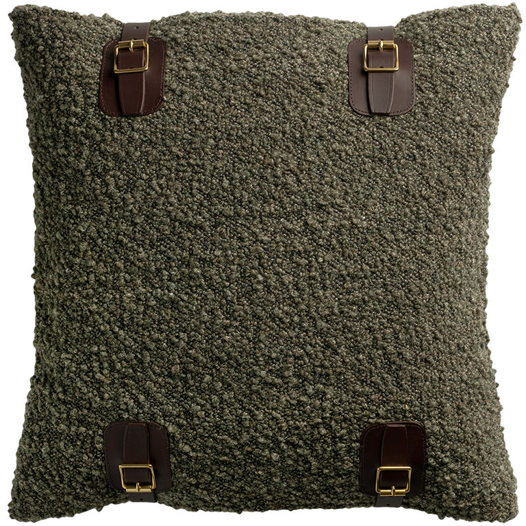 de Le Cuona | Attenborough Buckle Cushion – Swamp
