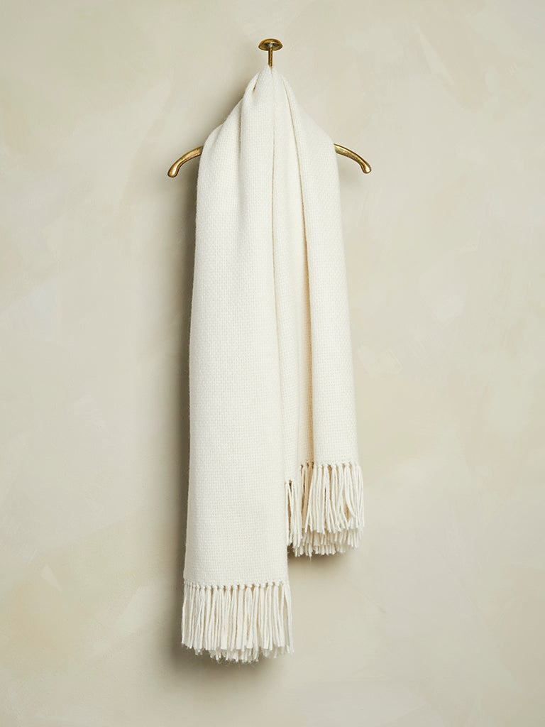 de Le Cuona | Baby Alpaca Throw – Cream