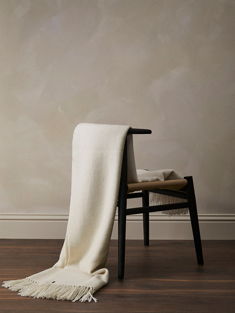 de Le Cuona | Baby Alpaca Throw – Cream