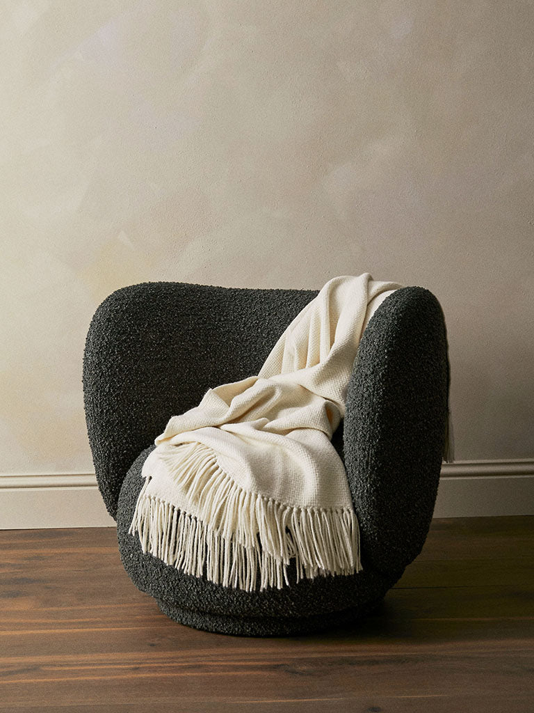 de Le Cuona | Baby Alpaca Throw – Cream