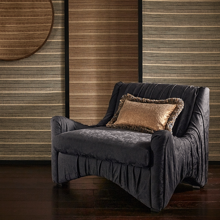 de Le Cuona | Mackintosh Cushion with Inserted Fringe – Copper