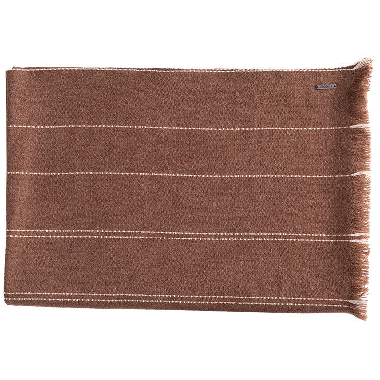 de Le Cuona Pinstripe Cashmere Throw