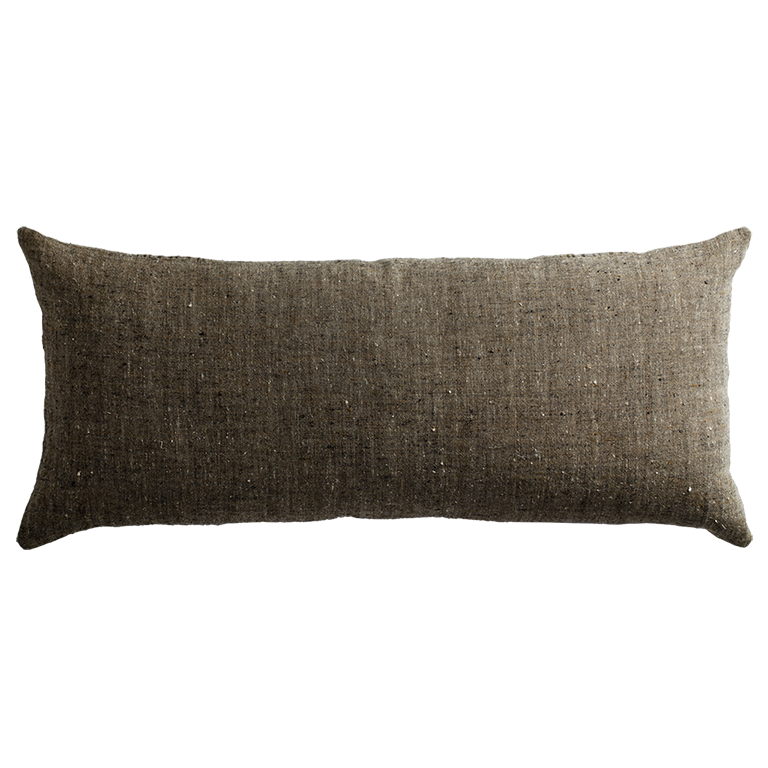 de Le Cuona | Cave Cloth Cushion with Vertical Detail – Storm