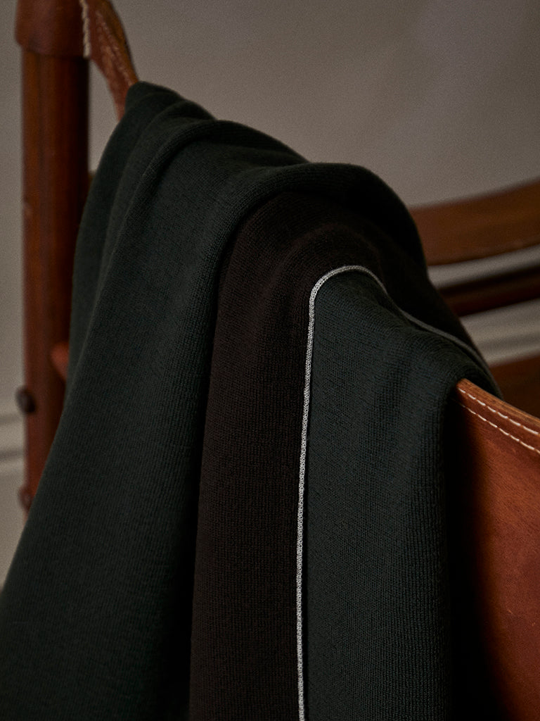 de Le Cuona | Classic Merino Wool Throw – Racing Green