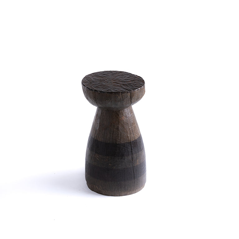 de Le Cuona | Engraved Mortar with Beaten Top and Stained Bands No.38 – Brown