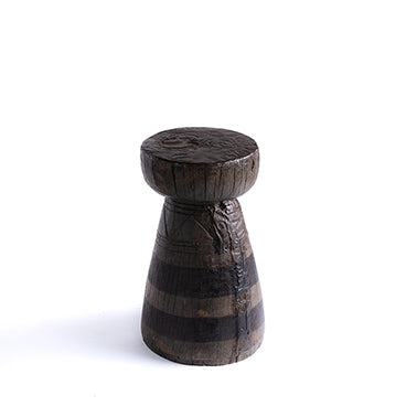 de Le Cuona | Engraved Mortar with Beaten Top and Stained Bands No.39 – Brown