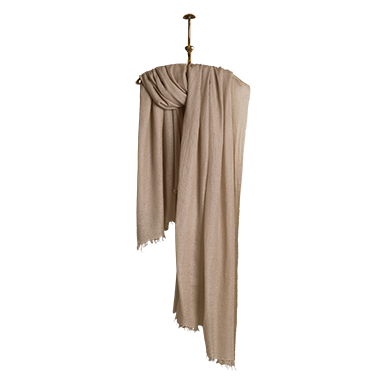 de Le Cuona | Felted Cashmere Shawl – Pebble