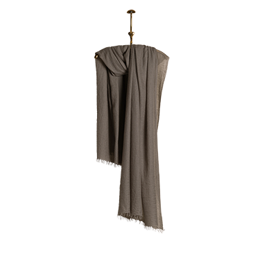 de Le Cuona | Felted Cashmere Shawl – Smoke