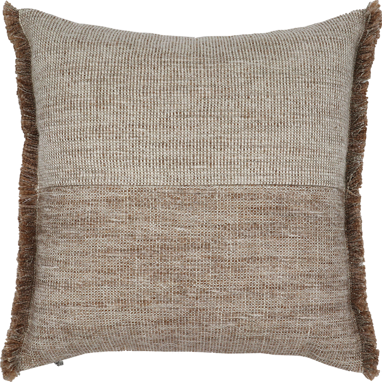 de Le Cuona | Forage Cloth Cushion with Fringing – Wren