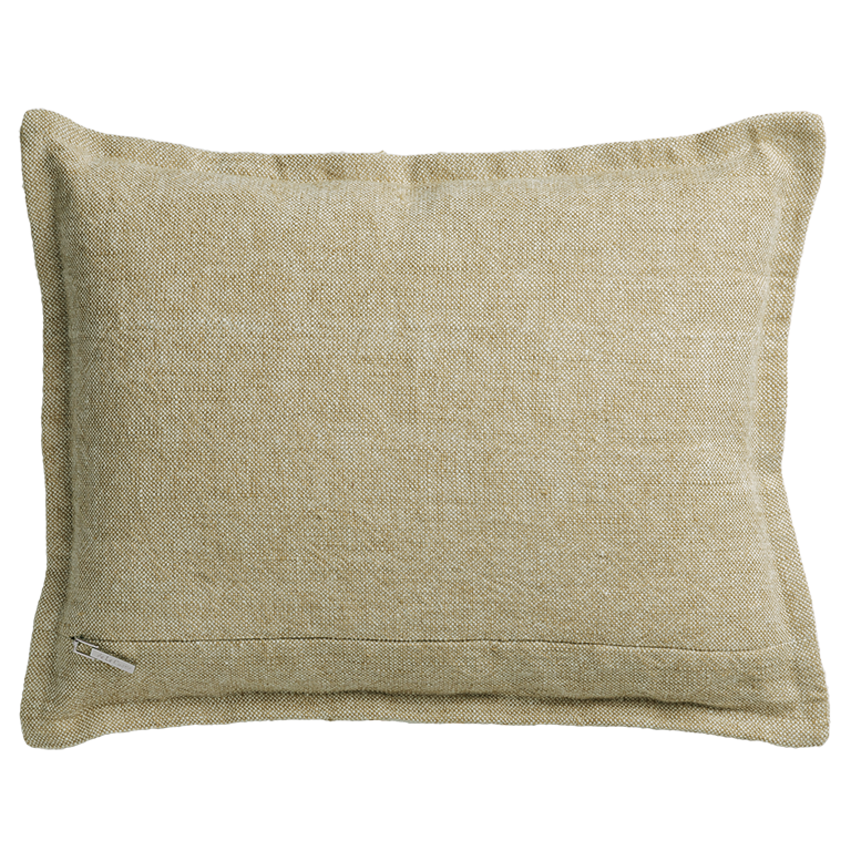 de Le Cuona | Haiku Cushion with Fringe Detail – Straw